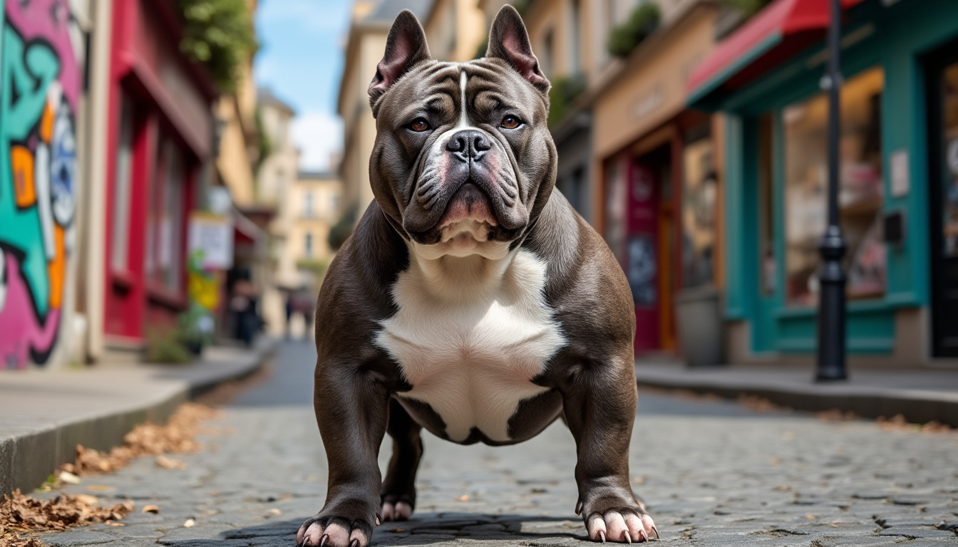 découvrez tout sur l'american bully : son caractère doux et protecteur, les différents types du pocket au xl, et les informations sur les prix pour choisir votre compagnon idéal.