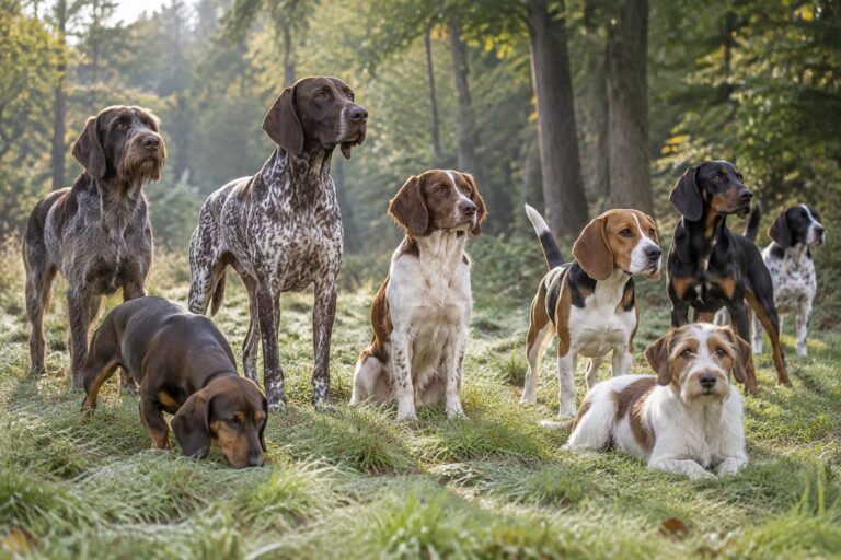 découvrez les principales races de chiens de chasse : braques, épagneuls, beagles, griffons… comparez leurs qualités, leur caractère et leurs aptitudes.